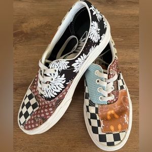 Patchwork vans women’s size 6.5